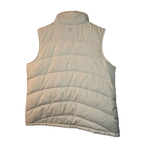 Lands' End Women's Puffer Vest Size 1X Cream/ Off White - Picture 9 of 9